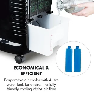 Wentylator OneConcept OneConcept Coolster Chłodnica powietrza wentylator jonizator 65 W 320 m/h zbiornik 4l biały ACO3-65W Aircooler - Wentylatory - miniaturka - grafika 6