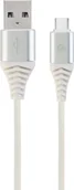 Kable USB - Gembird PREMIUM KABEL USB-C 2.0 2M,SREBRNO/BIAŁY CC-USB2B-AMCM-2M-BW2 Zamów do 16:00 wysyłka kurierem tego samego dnia! CC-USB2B-AMCM-2M-BW2 - miniaturka - grafika 1