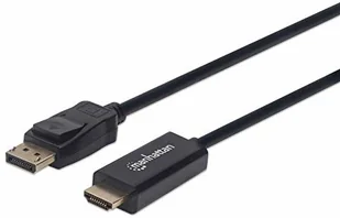 Manhattan 152679 1080p DisplayPort na kabel HDMI DisplayPort wtyczka HDMI, 1,8 m, czarny 152679 - Kable Manhattan 152679 1080p DisplayPort na kabel HDMI DisplayPort wtyczka HDMI, 1,8 m, czarny 152679 - Kable - miniaturka - grafika 1