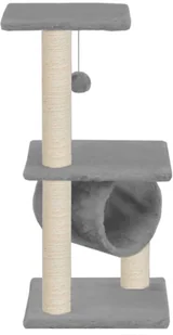 vidaXL Drapak dla kota z sizalowymi słupkami, 65 cm, szary - Drapaki dla kotów - miniaturka - grafika 3