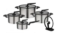 Zestawy garnków i patelni - GSW GSW APART KOMPLET GARNKÓW Z POKRYWKAMI 9 EL STAL NIERDZEWNA 18/8 INDUKCJA 706155 - miniaturka - grafika 1