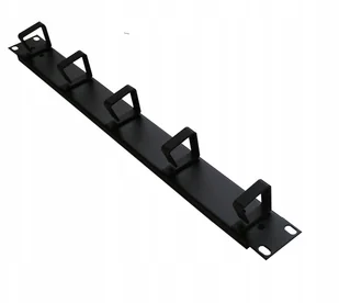 KaTLINK Organizator kablowy 19\" 1U 40x/40 RAL 9005 TN-19-ORG-1U-P-BK - Szafy rack - miniaturka - grafika 2