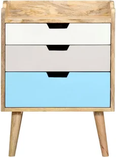 vidaXL Szafka nocna, 47 x 35 x 63 cm, lite drewno mango - Szafki nocne - miniaturka - grafika 5