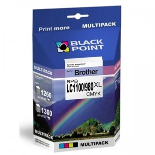 Black Point BPBLC1100/980XLC zamiennik Brother LC1100/980C - Tusze zamienniki - miniaturka - grafika 2