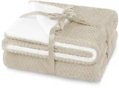 Koce - Amelia Home Koc 220x240 Shleepy gruby dwustronny beżowy AH/SHLE/BEI/220 - miniaturka - grafika 1