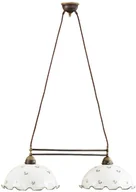 Lampy sufitowe - Kolarz 731.82.26 - Żyrandol na lince NONNA 2xE27/75W/230V zielony - miniaturka - grafika 1