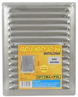 Maxpol kratki KRATKA CHROMONIKIEL 175*220MM NATURALNY UCHWYT ROZPRĘŻNY - Kratki wentylacyjne Maxpol kratki KRATKA CHROMONIKIEL 175*220MM NATURALNY UCHWYT ROZPRĘŻNY - Kratki wentylacyjne - miniaturka - grafika 1