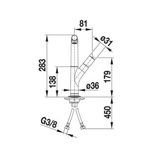 Blanco YOVIS 518290 - Baterie wannowe i prysznicowe - miniaturka - grafika 5