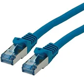Kable miedziane - Rotronic ROLINE S FTP Patch Cable C6 A LSOH CL, niebieski 0,5m 21152840 - miniaturka - grafika 1