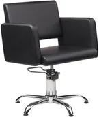 Meble fryzjerskie - Ayala Fotel fryzjerski Lea czarny baza pająk - miniaturka - grafika 1