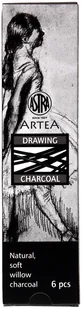 Astra Węgiel rysunkowy 6-8mm 6 szt. - Kredki, ołówki, pastele i pisaki - miniaturka - grafika 3