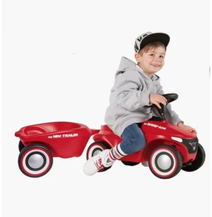 BIG Przyczepka do jeździka Bobby Car Neo czerwona 56266 - Jeździki dla dzieci - miniaturka - grafika 3