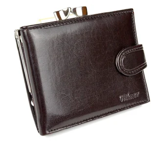Wilmar (PL) Portfel Damski (PL) 10 cm Klamra Skóra Włoska WIL_P10 10 x 9 x 2 [cm] - Portfele - miniaturka - grafika 19