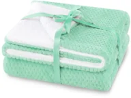 Koce - Amelia Home Koc 220x240 Shleepy gruby dwustronny miętowy AH/SHLE/PEP/220 - miniaturka - grafika 1