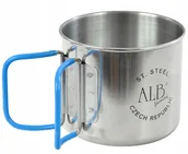 Kuchnia turystyczne i akcesoria - ALB 658 Stalowy Kubek Turystyczny 400ml - miniaturka - grafika 1