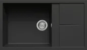 Zlewozmywaki - Elleci UNICO 410 nero G40 GRANITEK (LGU41040) - miniaturka - grafika 1