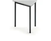 Meble do szkół i przedszkoli - AJ Produkty Biurko SONITUS TRAPETS, 800x700x720 mm, szary laminat, antracyt - miniaturka - grafika 1