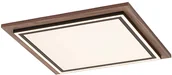 Lampy sufitowe - Paul Neuhaus Lampa sufitowa drewniana kwadratowa w tym LED z pilotem - Ajdin - miniaturka - grafika 1