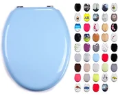 Deski sedesowe - MSV Deska sedesowa WC deska sedesowa deska sedesowa WC pokrywa sedesu MDF (przedszkola), jasnoniebieski, 30 x 20 x 15 cm 728/140014 - miniaturka - grafika 1