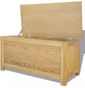 vidaXL Skrzynia do przechowywania 90x45x45 cm dąb - Inne meble do salonu - miniaturka - grafika 4