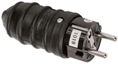 Kostki, złączki, wtyczki - Pawbol Wtyczka gumowa przenośna UNI-SCHUKO D.3158 250V D.3158 - miniaturka - grafika 1