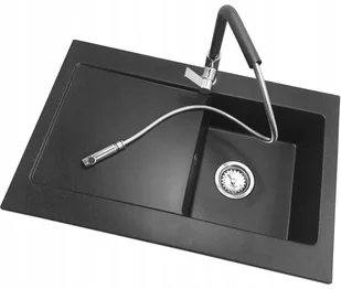 Laveo 6 kolorów Zlewozmywak Granitowy Duża Komora 20 cm - Zlewozmywaki - miniaturka - grafika 24