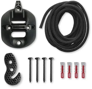 Siesta La Zestaw mocujący do leżaka hamakowego LA Casa Mount Black, czarny - Stoły ogrodowe - miniaturka - grafika 5