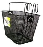 Koszyki rowerowe - Inna Metalowy koszyk rowerowy przedni czarny 45708 TWRPBG45708 - miniaturka - grafika 1