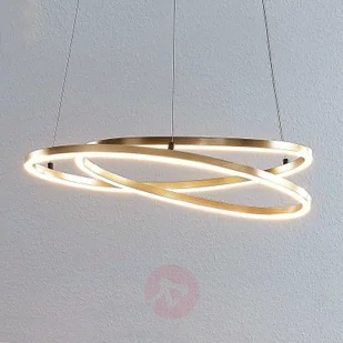 LINDBY Lindby Davian lampa wisząca LED ściemniana mosiądz - Lampy sufitowe - miniaturka - grafika 5