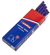 Kredki, ołówki, pastele i pisaki - Edding e-1200, 10 flamastrów, okrągła końcówka, 0,5 do 1 MM, fioletowy 1200-008 - miniaturka - grafika 1