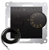 Akcesoria do oświetlenia - Simon Kontakt Regulator temperatury 54 DRT10Z.02/48 z czujnikiem zewnętrznym antracyt Kontakt DRT10Z.02/48 - miniaturka - grafika 1