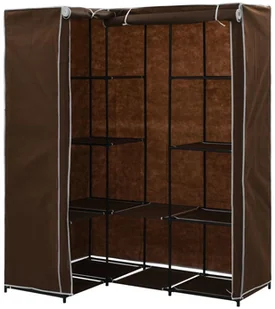 vidaXL vidaXL Szafa narożna, brązowa, 130x87x169 cm - Szafy - miniaturka - grafika 3