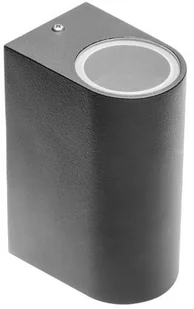 GTV Oprawa ogrodowa 2xGU10 2x35W IP54 czarna kinkiet lampa ścienna TIAGO 2151 LD-TIAGOGU10D-20 - Oprawy, klosze i abażury - miniaturka - grafika 2