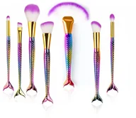 Pędzle do makijażu - Pędzle Zestaw makijaż 10 Mermaid Syrenka CB5 - miniaturka - grafika 1