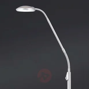 Orion Niklowana lampa stojąca LED Cobra 1-punktowa - Lampy stojące - miniaturka - grafika 2