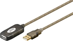Mcab Kabel USB A-A,męsko-żeński, aktywny przedłużacz, 5 m przezroczysty 7800075 - Kable USB - miniaturka - grafika 3