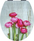 Deski sedesowe - Cornat deska sedesowa kwiaty z życzeniami (MDF), miękkim, szybkim mocowaniem, 1 sztuki, ksdsc351 - miniaturka - grafika 1