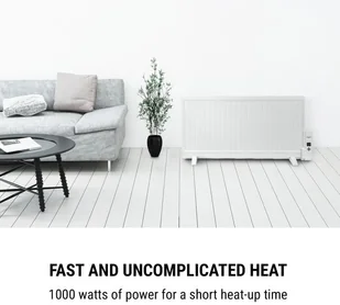 OneConcept OneConcept Wallander grzejnik olejowy 1000W termostat ultrapłaski biały HTR2-Wallander1000WH - Ogrzewanie przenośne - miniaturka - grafika 4