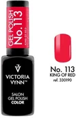 Lakiery hybrydowe - VICTORIA VYNN Lakier hybrydowy GEL POLISH COLOR King of Red nr 113 VICTORIA VYNN - 8 ml VIC000315 - miniaturka - grafika 1