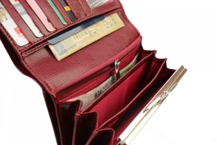 Elkor (PL) Portfel Damski (PL) Długi Klamra Skóra Naturalna El124 - Portfele - miniaturka - grafika 8