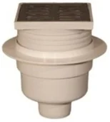 Syfony - Wpust kanalizacyjny prosty z rusztowaniem 100 cm - miniaturka - grafika 1