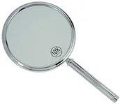 Lusterka do makijażu - CM Fantasia Fantasia Lustro ręczne z uchwytem - dwustronne, normalne i 10-krotne powiększenie, 16 długość: 18,5 srebrne-chromowane - miniaturka - grafika 1