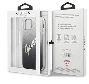 Guess Glitter Gradient Script Etui na iPhone 12 / iPhone 12 Pro czarny GUHCP12MPCUGLSBK - Etui i futerały do telefonów - miniaturka - grafika 18