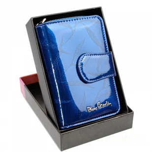 Pierre Cardin Portfel Damski Skóra Naturalna Z Suwakiem Piórnik 13 cm Lakierowany - Portfele - miniaturka - grafika 5