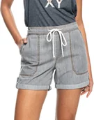 Spodenki damskie - ROXY spodenki damskie ROXY MILADY BEACH SHORTS Light Grey SKP0 - miniaturka - grafika 1
