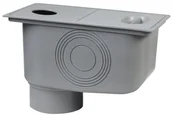 Odwodnienia, kanały i akcesoria - Osadnik rynnowy szary - miniaturka - grafika 1