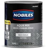 Grunty do ścian - Nobiles Wodna gruntoemalia 3w1 Nobiles Aqua Mix Baza Transparentna 0,84 l - miniaturka - grafika 1