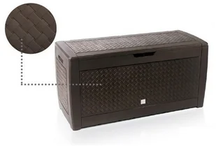 PROSPERPLAST PROSPERPLAST Skrzynia ogrodowa PROSPERPLAST Boxe Matuba 44OU Brązowy WYPRZEDAŻ! Zyskaj nawet 500 zł rabatu! - Skrzynie ogrodowe - miniaturka - grafika 2