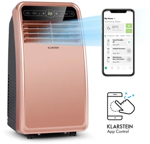 Klarstein Metrobreeze New York Smart 7k, klimatyzator przenośny, 7000 BTU/2,1 kW, klasa efektywności energetycznej A, pilot zdalnego sterowania DXJ2-MtrbrzNYSmrt7KW - Klimatyzatory - miniaturka - grafika 12