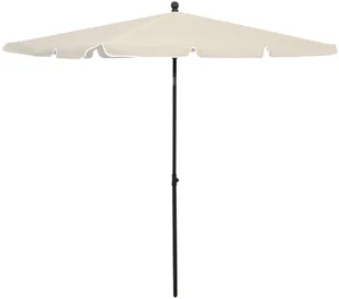 vidaXL Parasol ogrodowy na słupku, 210x140 cm, piaskowy 315543 - Parasole ogrodowe - miniaturka - grafika 2